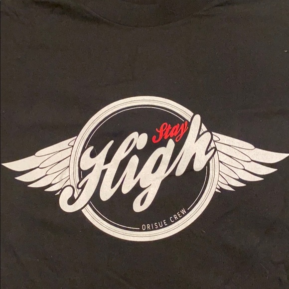 “Stay High” Orisue Men’s XXL T-Shirt - Black - Picture 2 of 4
